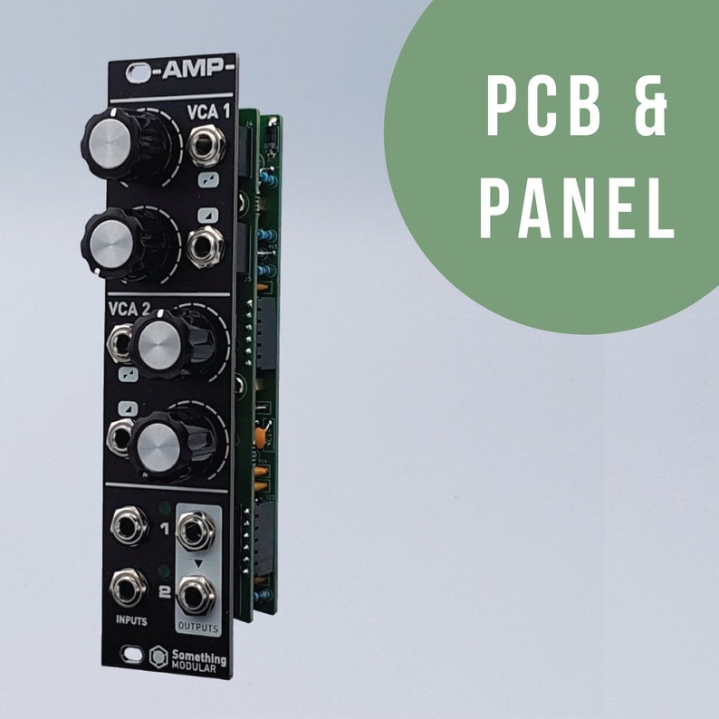 AMP Dual Linear VCA Eurorack Module PCB and Panel image 1