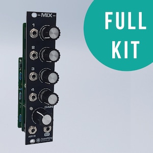 MIX – Audio & CV Mixer with Peak Indicator - Eurorack Module - Full KIT