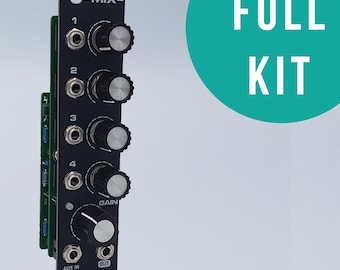 MIX – Audio & CV Mixer with Peak Indicator - Eurorack Module - Full KIT
