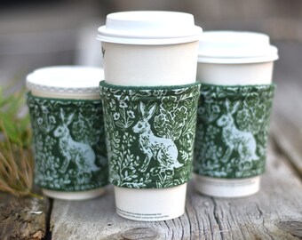 Rifle Paper Co. Coffee Cozy: Woodland Fabric Beverage Sleeve