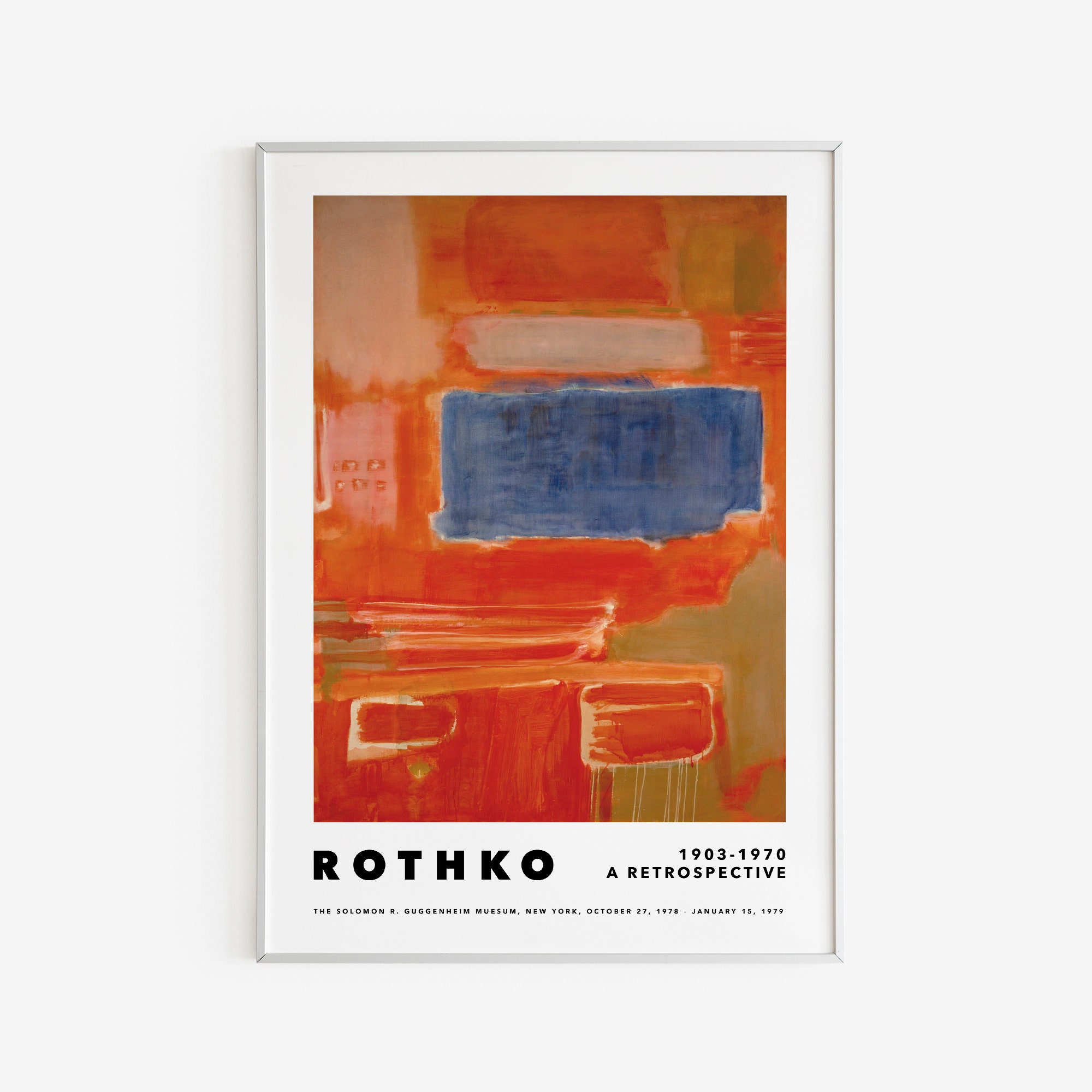 Mark Rothko Pastels Mark Rothko Exhibition Poster Pastel Colors Minimalist Contemporary ...