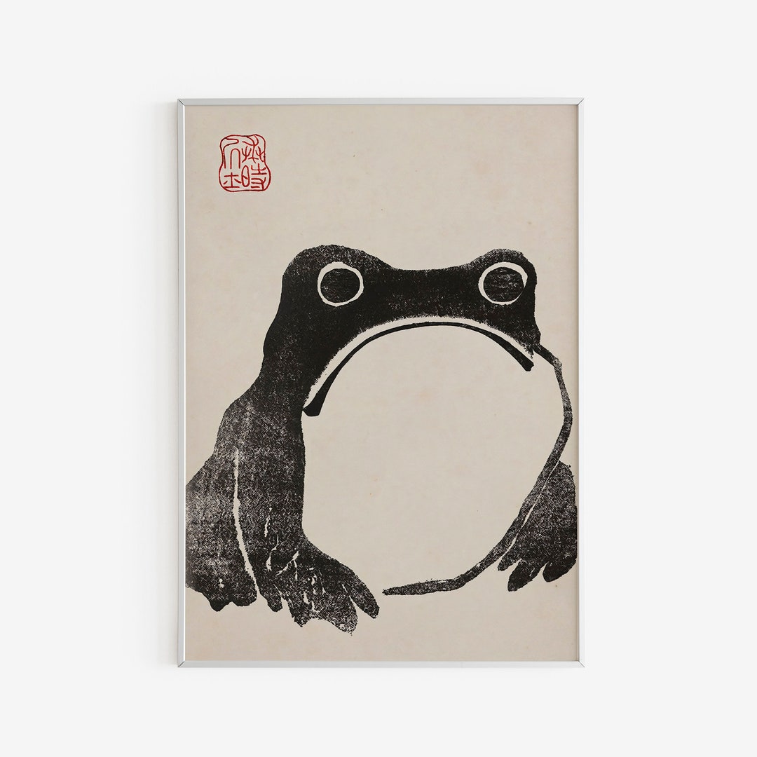Hokusai Poster Matsumoto Hoji Vintage Japanese Wall Art Nature Painting ...