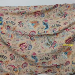 Indian Kantha Quilt Handmade Kantha Bedcover Bedding Kantha Bedspread Throw Cotton Blanket Gudari Kantha Hand Stitched Sofa