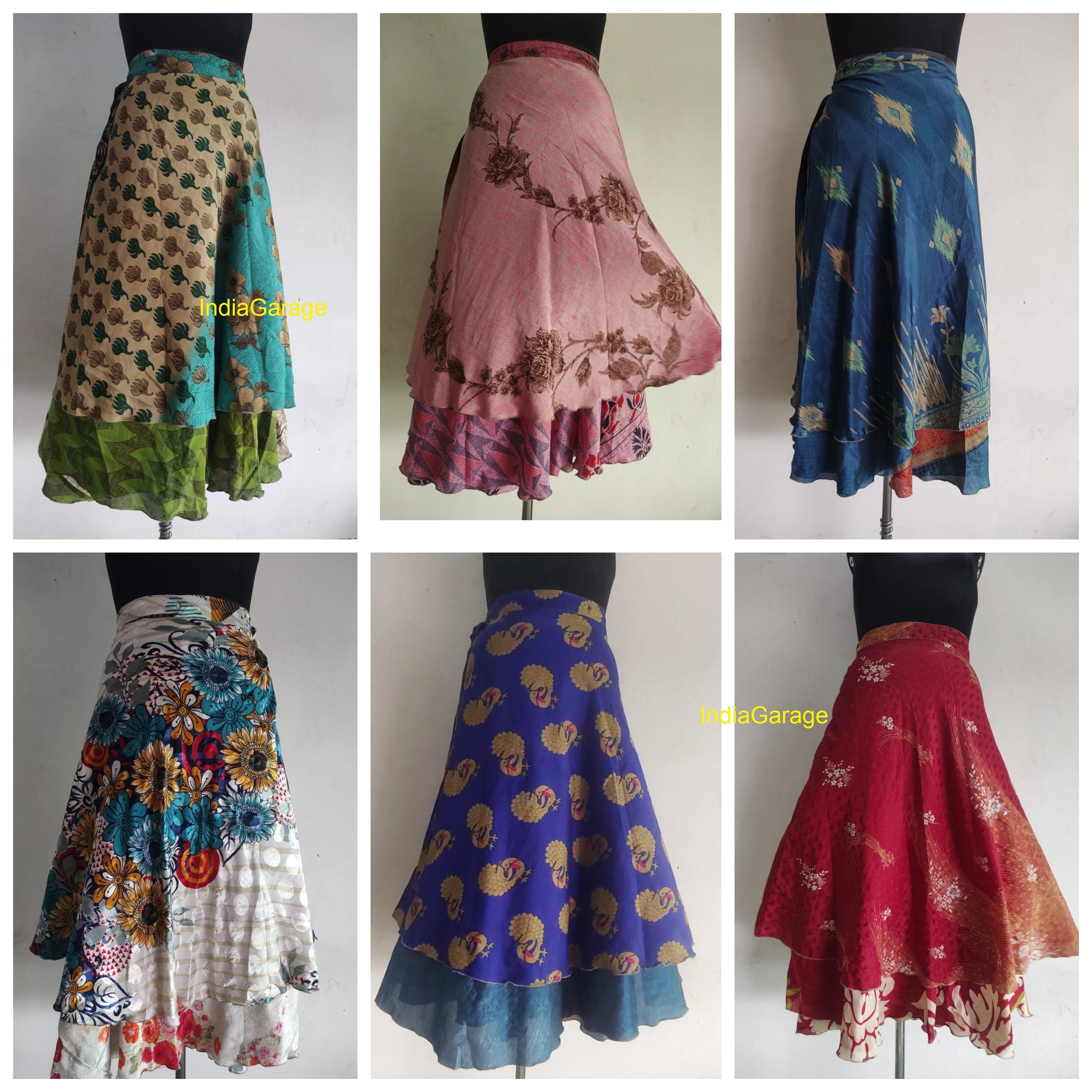 Ethnic Wrap Skirt Etsy