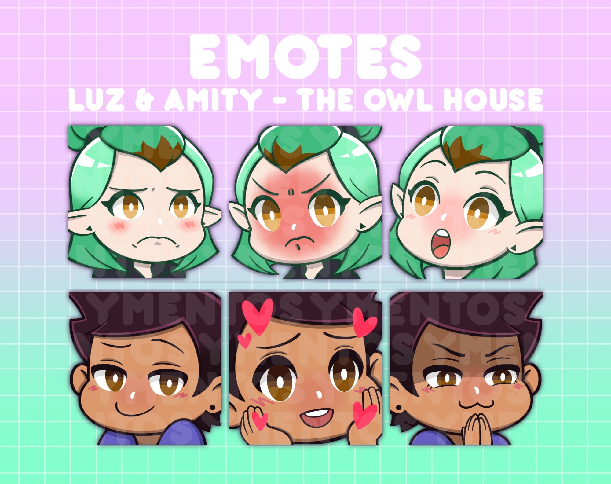 Luz & Amity lumity Emotes the Owl House twitch / -  Israel