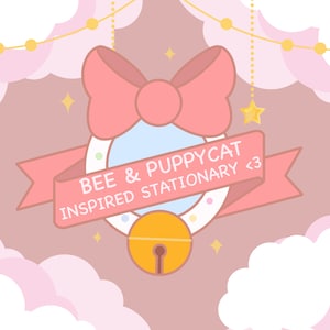 Papelería inspirada en el personaje Bee&Puppycat