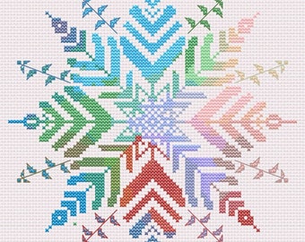 Magical Snowflake Cross Stitch Pattern
