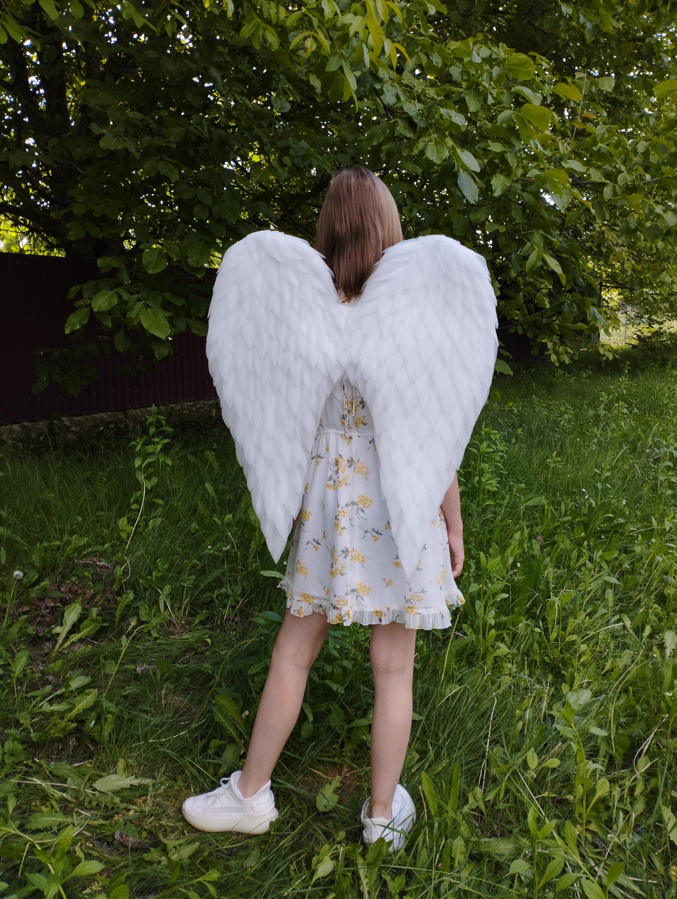 White Angel Small Wings for Cosplay, Wedding, Christmas, Halloween