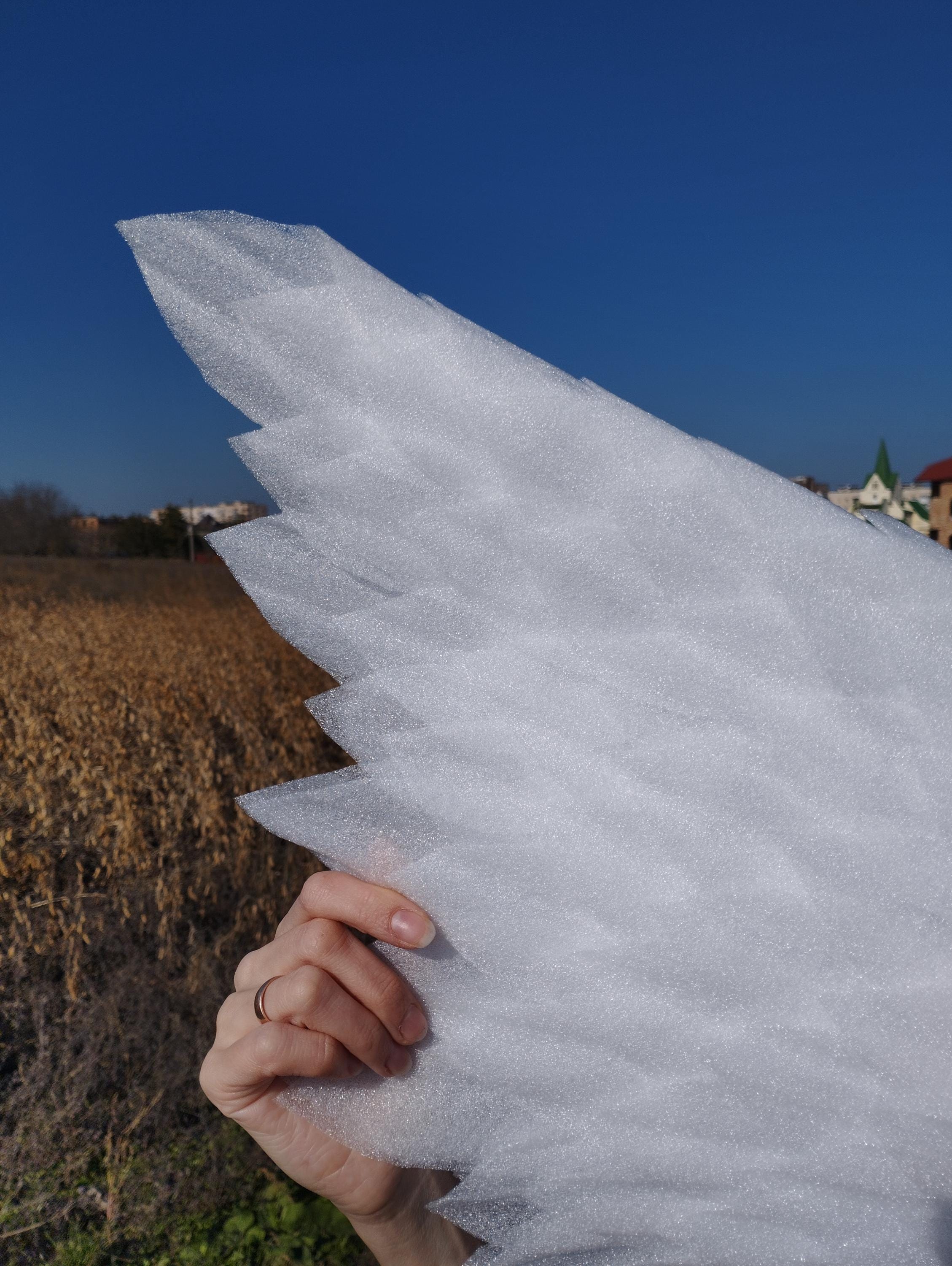 Small White Angel Wings - Handcrafted, Realistic, Lightweight