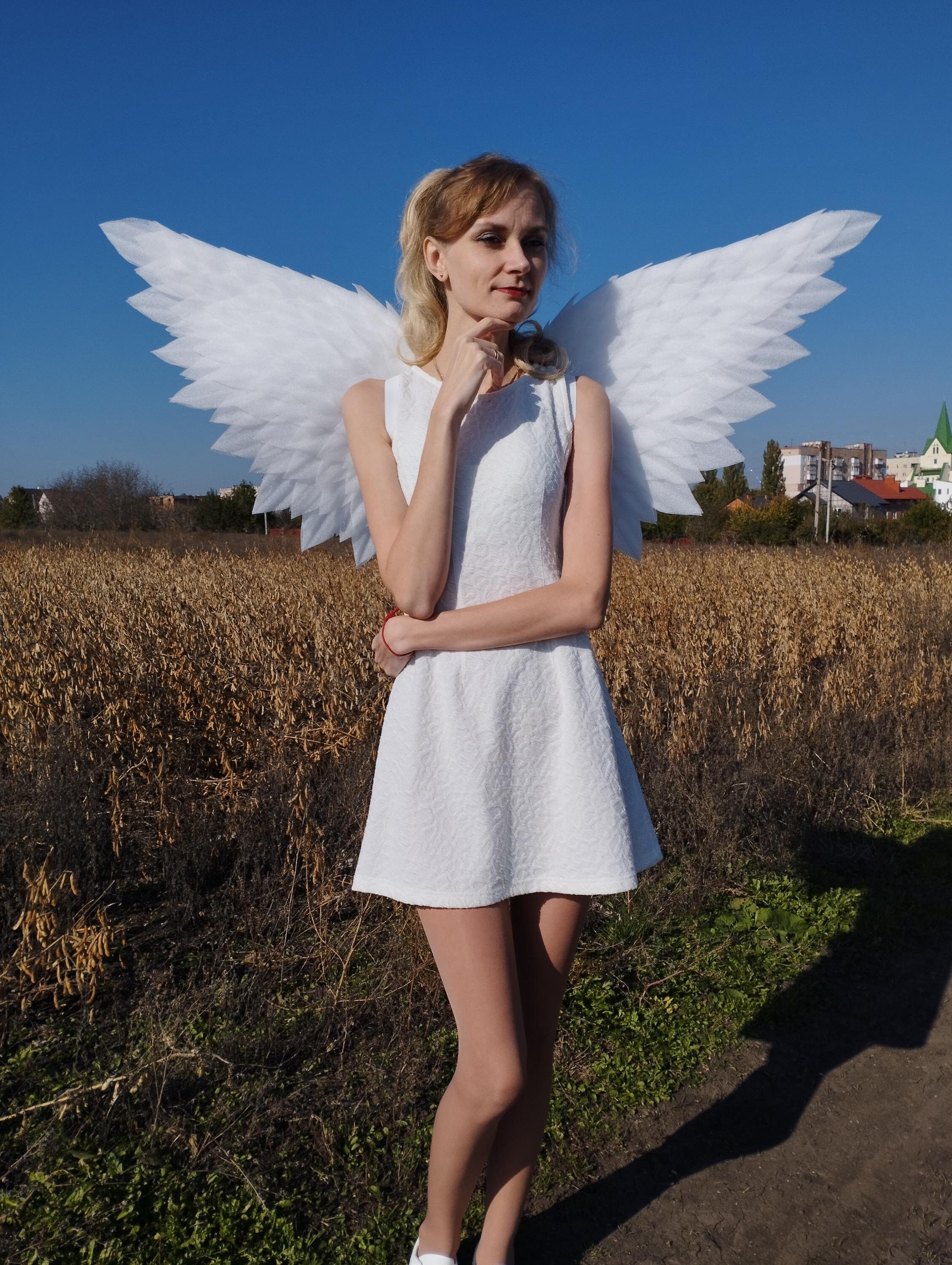 Treat Ürself】Angel wings dress White 【公式通販】
