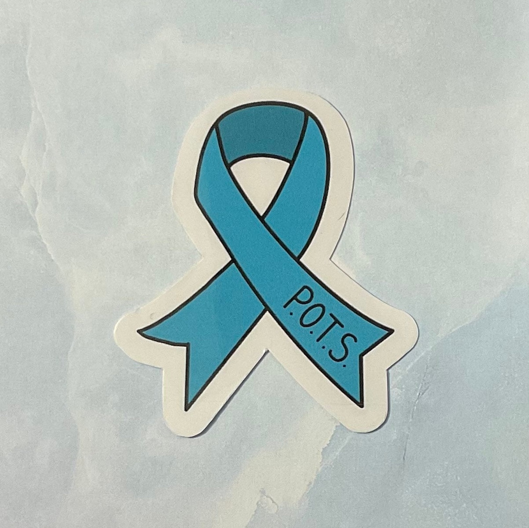 POTS Awareness Ribbon Sticker | Turquoise Ribbon | Chronic Illness ...