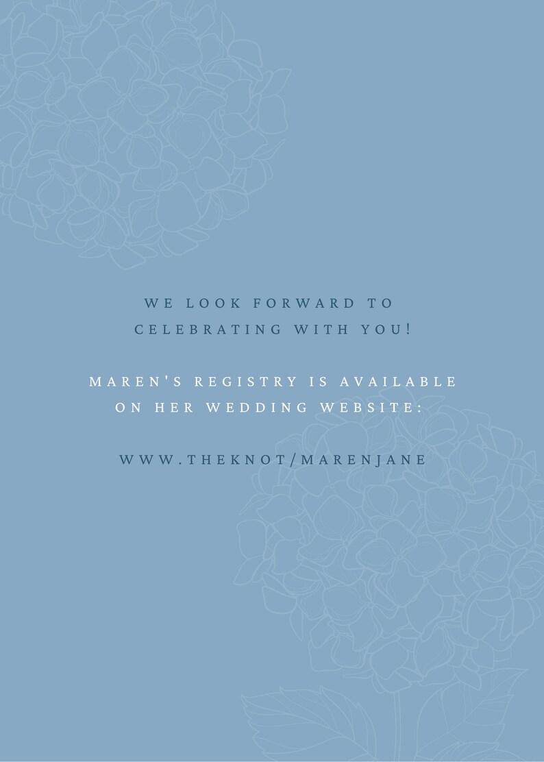 Something Blue Bridal Shower Invitation Etsy