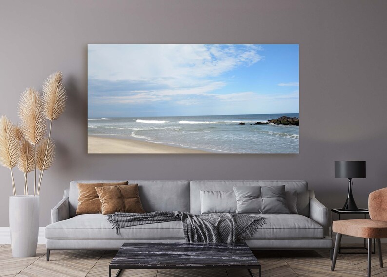 Beautiful Day Wall Canvas Beach View Wall Canvas Ocean View Photo Home