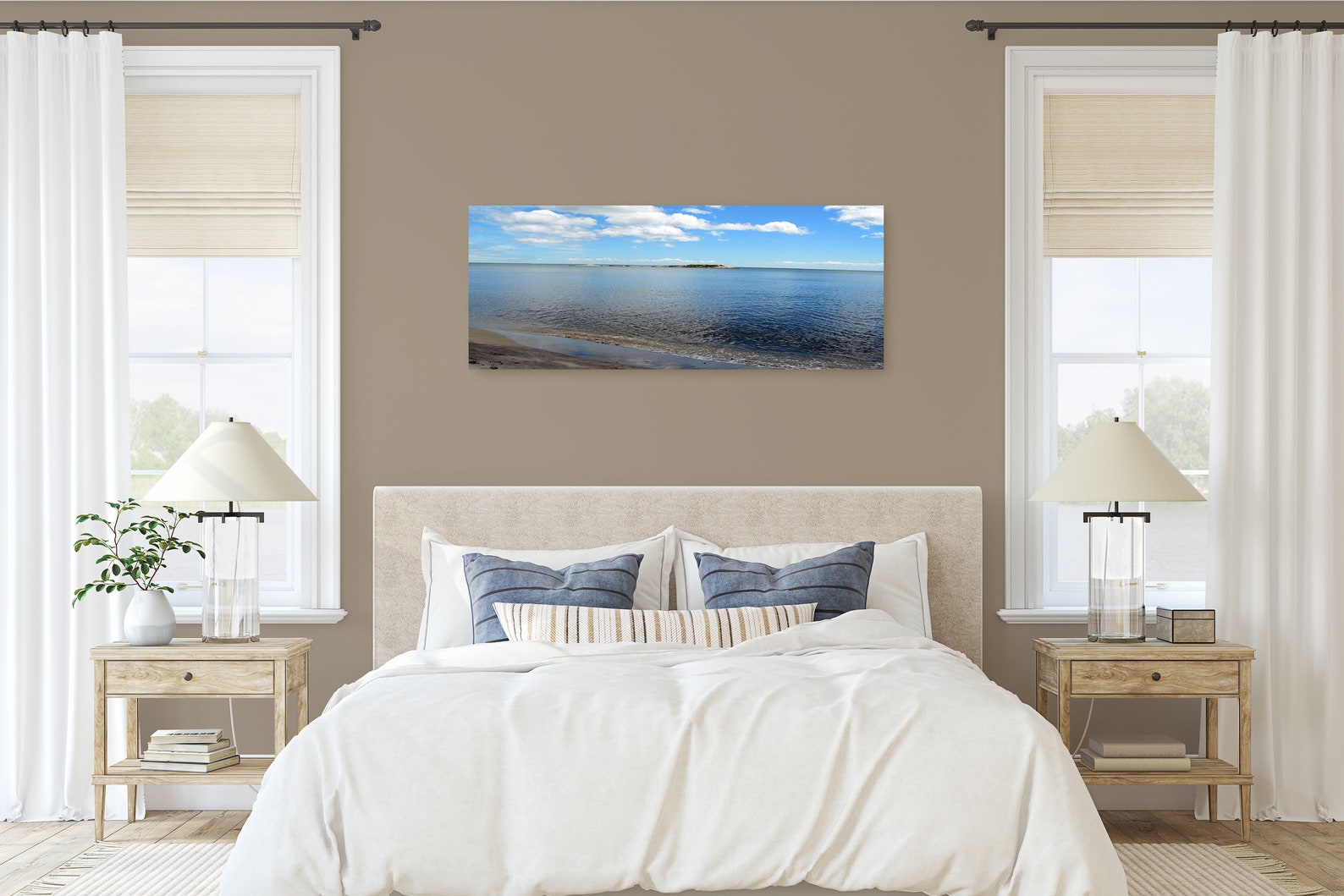 The Ocean Wall Canvas Beach View Photography Ocean View Wall Decor Wall
