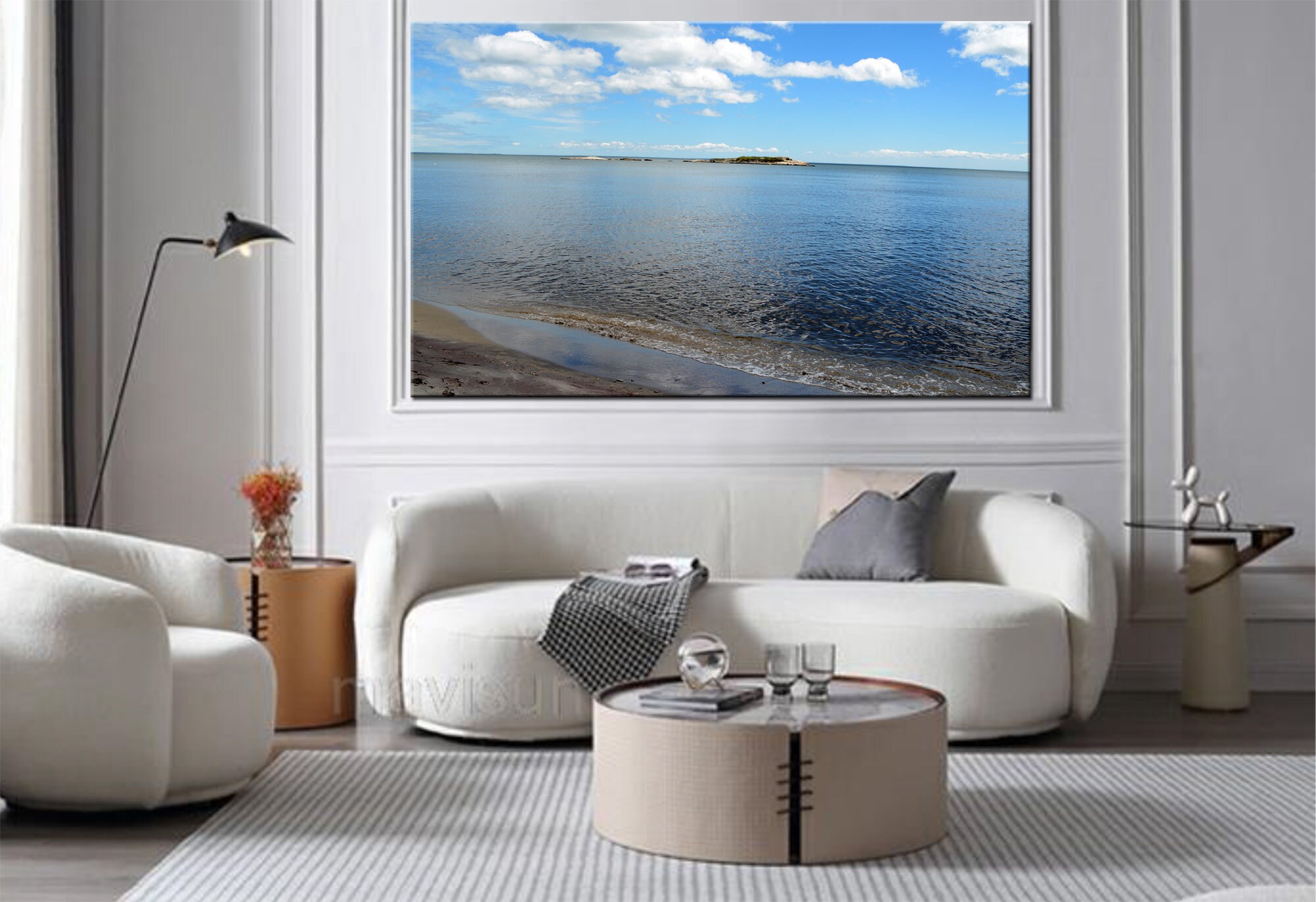 The Ocean Wall Canvas Beach View Photography Ocean View Wall Decor Wall
