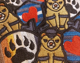 Leather & Bear Pride Flag Sew-On Patch - LGBTQIA+