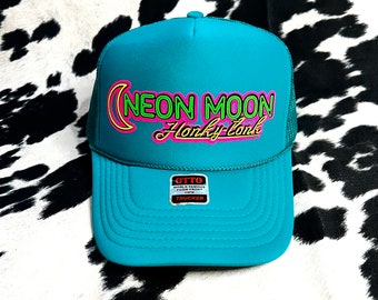 Honky-Tonk Truckerkeps med neonmåne