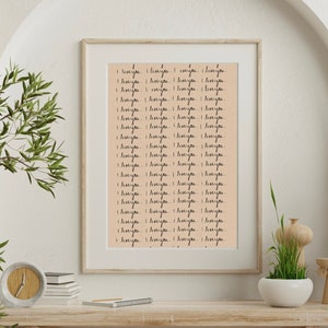 Impresión de carta de amor vintage, Impresión de te amo, Impresión de carta manuscrita, Querida, Te amo imprimible, Impresión de te amo, Póster de carta de amor