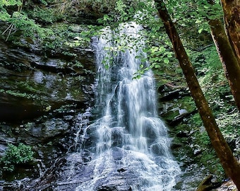 Sill Branch Falls Photography Print – Blue Ridge Mountains (Digital Download)