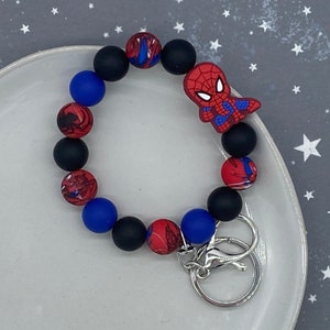 Portachiavi con perline Superhero Web Slinger