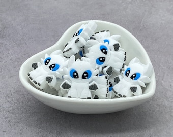 Light Dragon Silicone Focal Bead