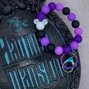 Ride 999 Ghosts Glow in the Dark Silicone Beaded Wristlet Key Fob