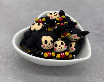 Mr Mouse 3D Silicone Focal Bead