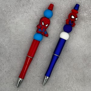 Superhero Web Slinger Silicone Beaded Pen