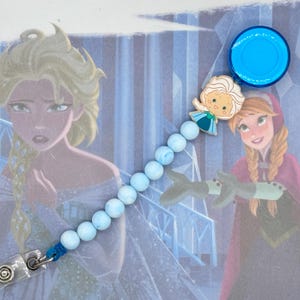 Ice Queen Cervical Dilation Beaded Badge Reel