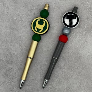 Superhero God Silicone Beaded Pen