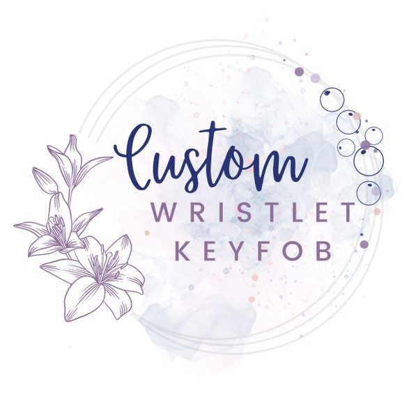 Custom Wristlet Key Fob