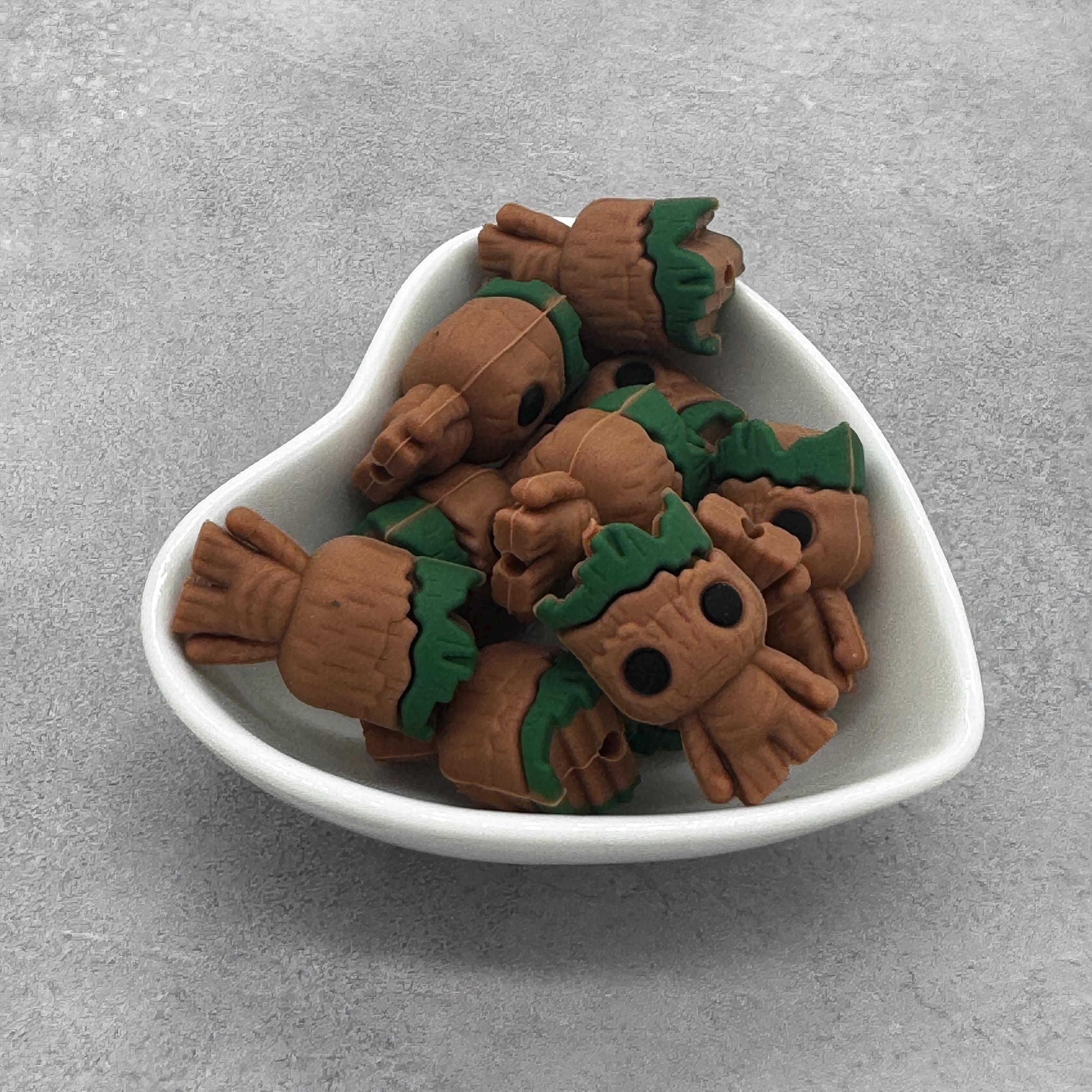 Guardian Plant 3D Silicone Focal Bead