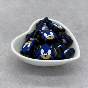 Perlina focale in silicone Speedy Hedgehog