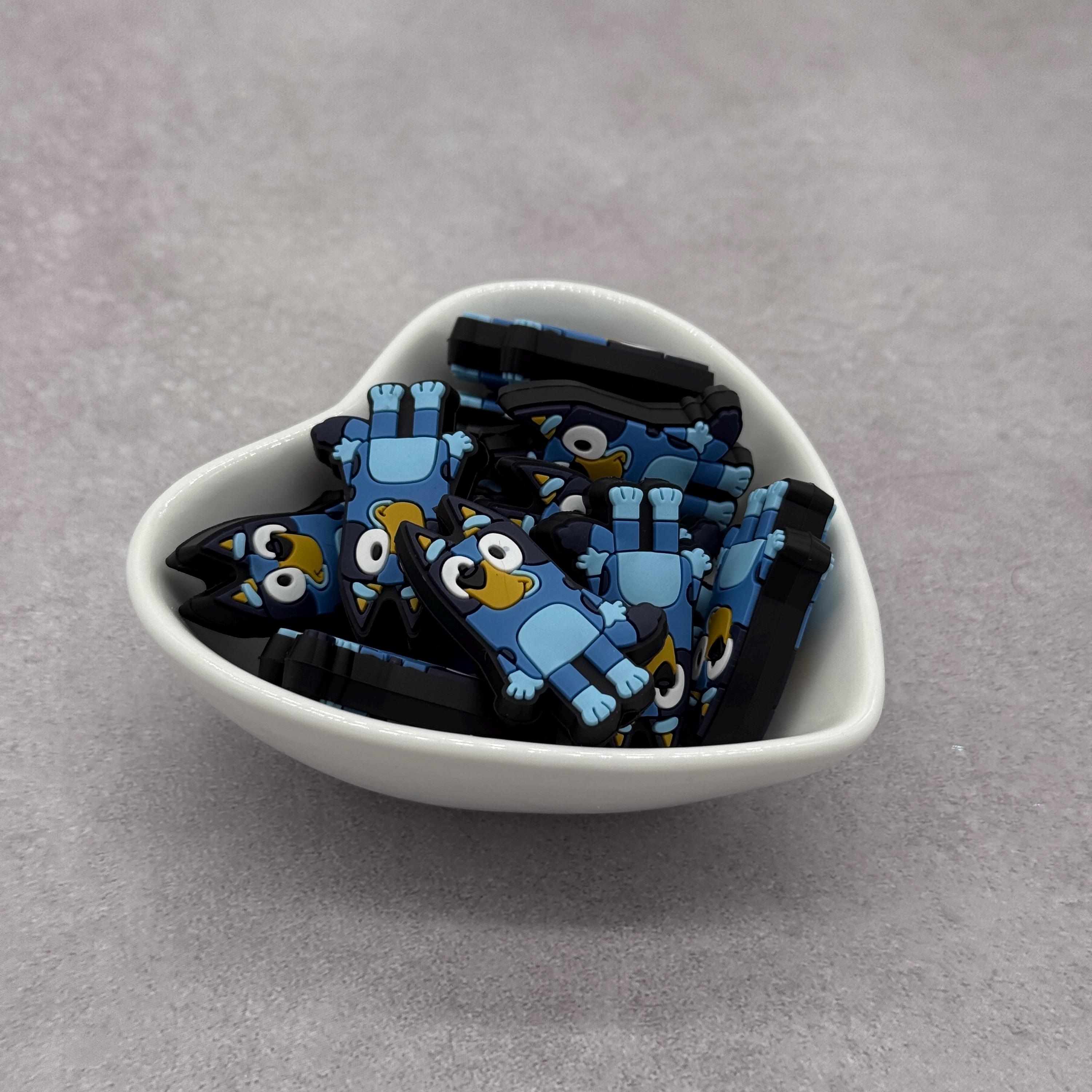 Blue Heeler Dad Dog Silicone Focal Bead