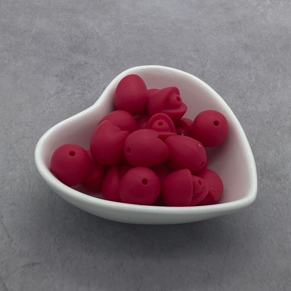 Tulip Innuendo Dark Pink Silicone Focal Bead