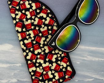 Popcorn Mouse Glasses Case, Sunglass Pouch Carrier