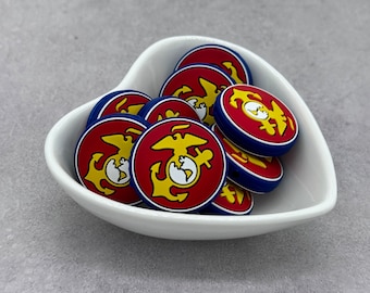 Jarhead Crayon Eaters Silicone Focal Bead