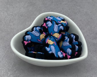 Sad Donkey Friend Silicone Focal Bead