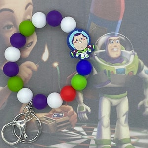 Toy Space Ranger Beaded Wristlet Key Fob