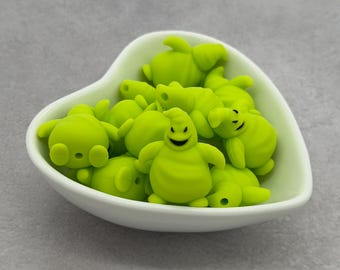 Boogie Lime 3D Silicone Focal Bead