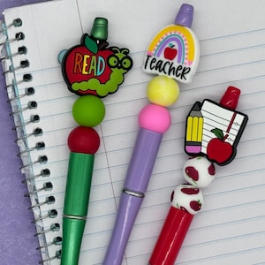 Teacher Appreciation Gift Silicone Beaded Pen