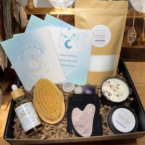Cesta de presentes para novas mamães: Kit orgânico de relaxamento pós-parto para autocuidado