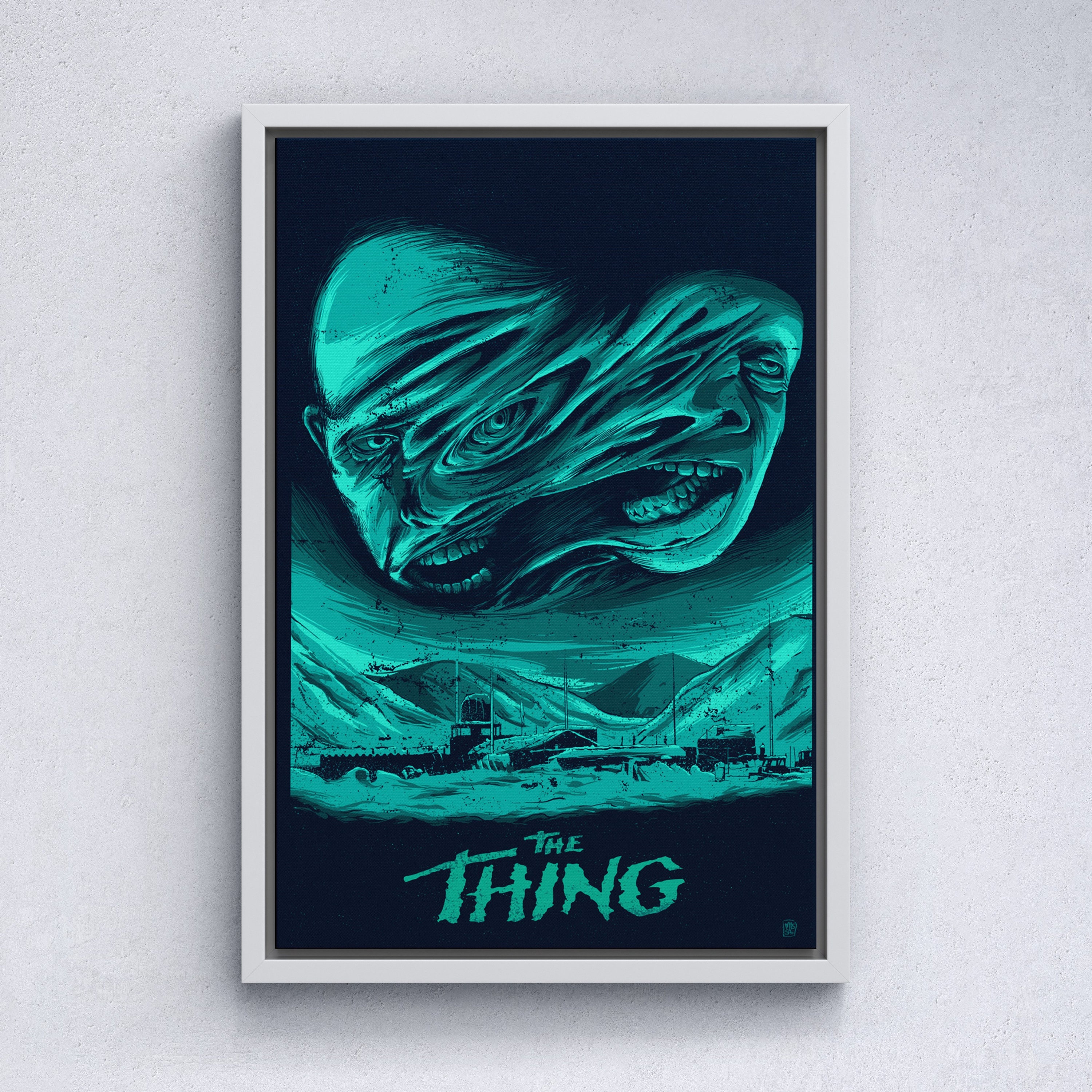 THE THING 1982 art print poster John Carpenter horror movie by Scott  Jackson 