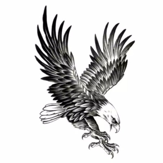 Flash Tattoos | Golden eagle temporary tattoo to express freedom – The  Flash Tattoo