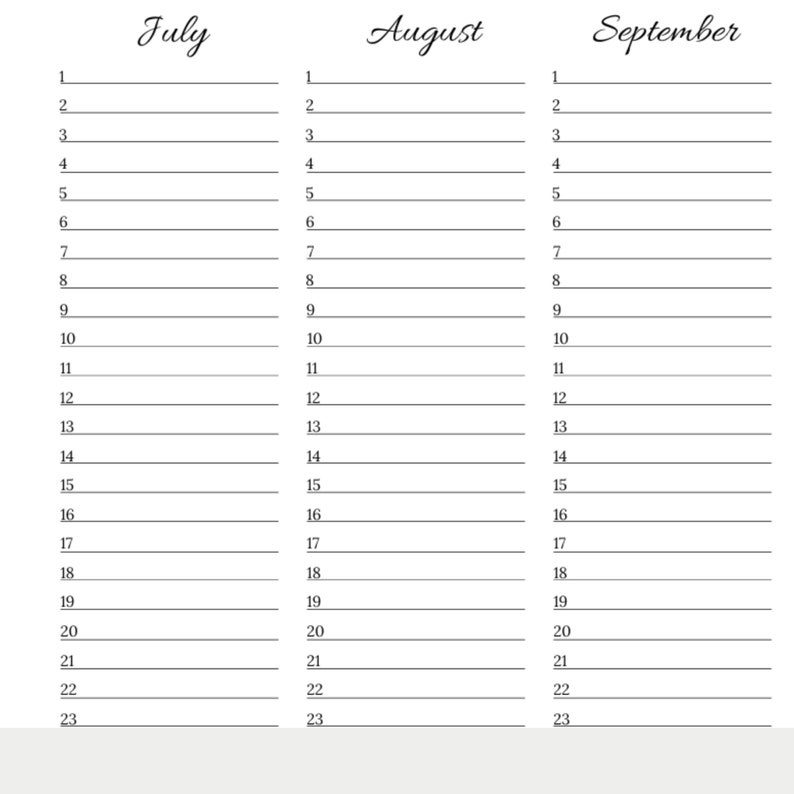2023-yearly-at-a-glance-one-page-printable-calendar-yearly-etsy