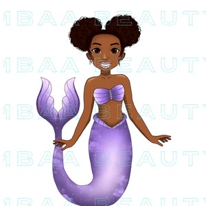 Black Mermaid ClipArt