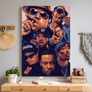 Legend Rappers Printable Poster Hip Hop Canvas Wall Art - Etsy