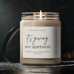 It's Giving New Apartment Candle, New Apartment Gift, New Home Gift, Moving Gift, New Apartment Decor, Moving Candle, our first apartment