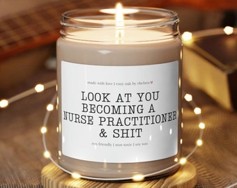 Nurse Practitioner Graduation Gift, NP Gifts, FNP Gifts, Nurse Practitioner Candle, New np gift, dnp graduation gift, doctor of nursing