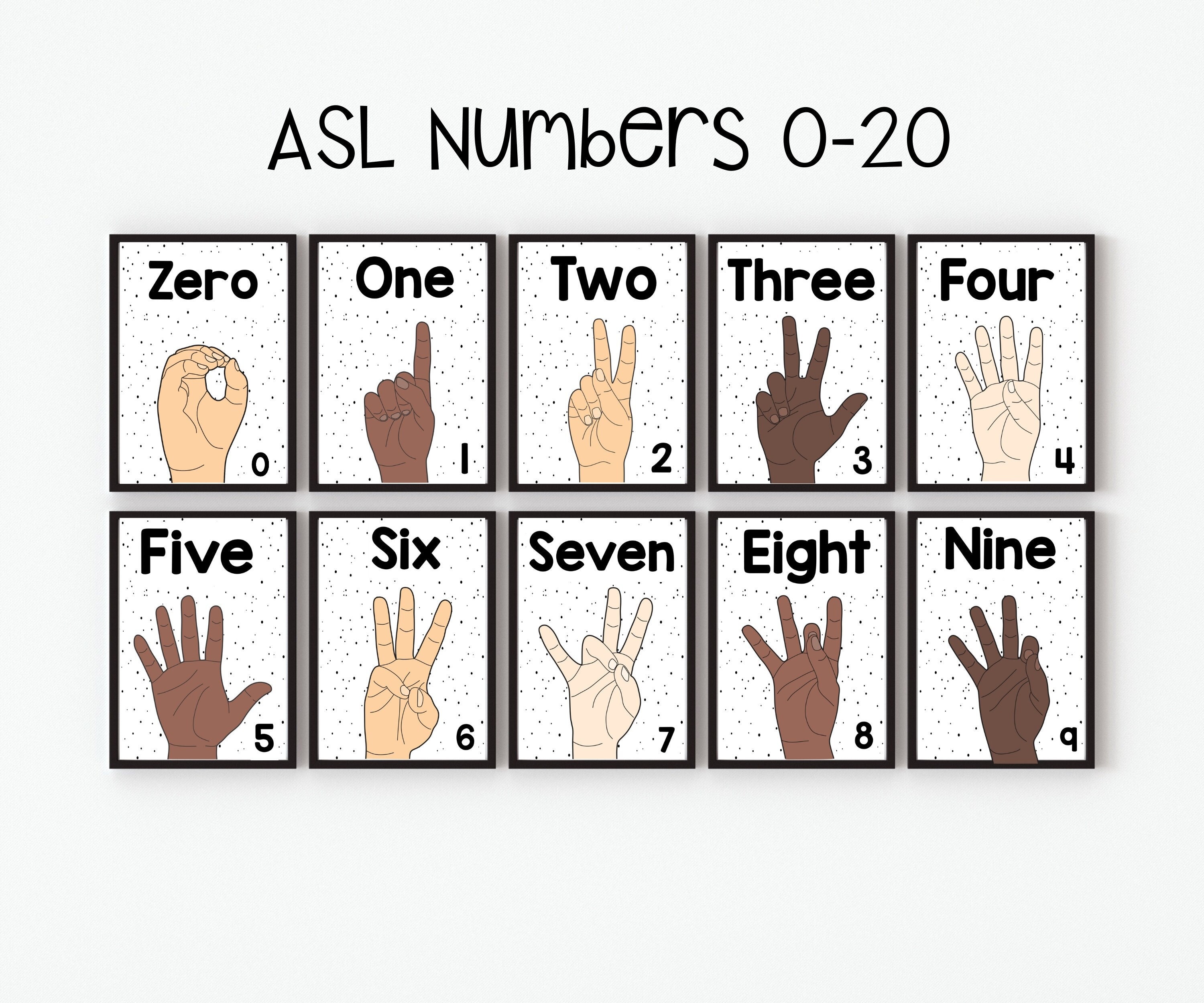 Learn 20 Sign Language Numbers